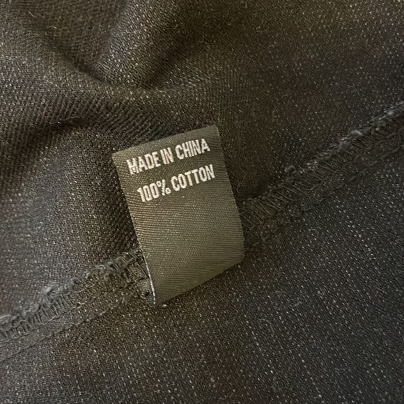 THRILL JEANS BLACK DISTRESSED RIPPED DEMIN SHACKET - Picture 5 of 6